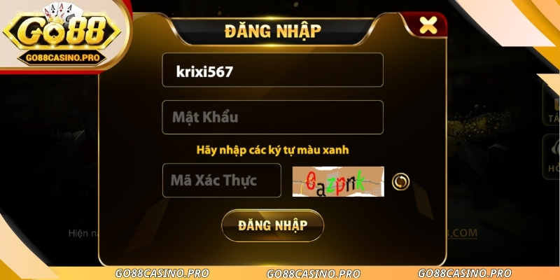 Chi tiết cách đăng nhập tại GO88 chuẩn 2026